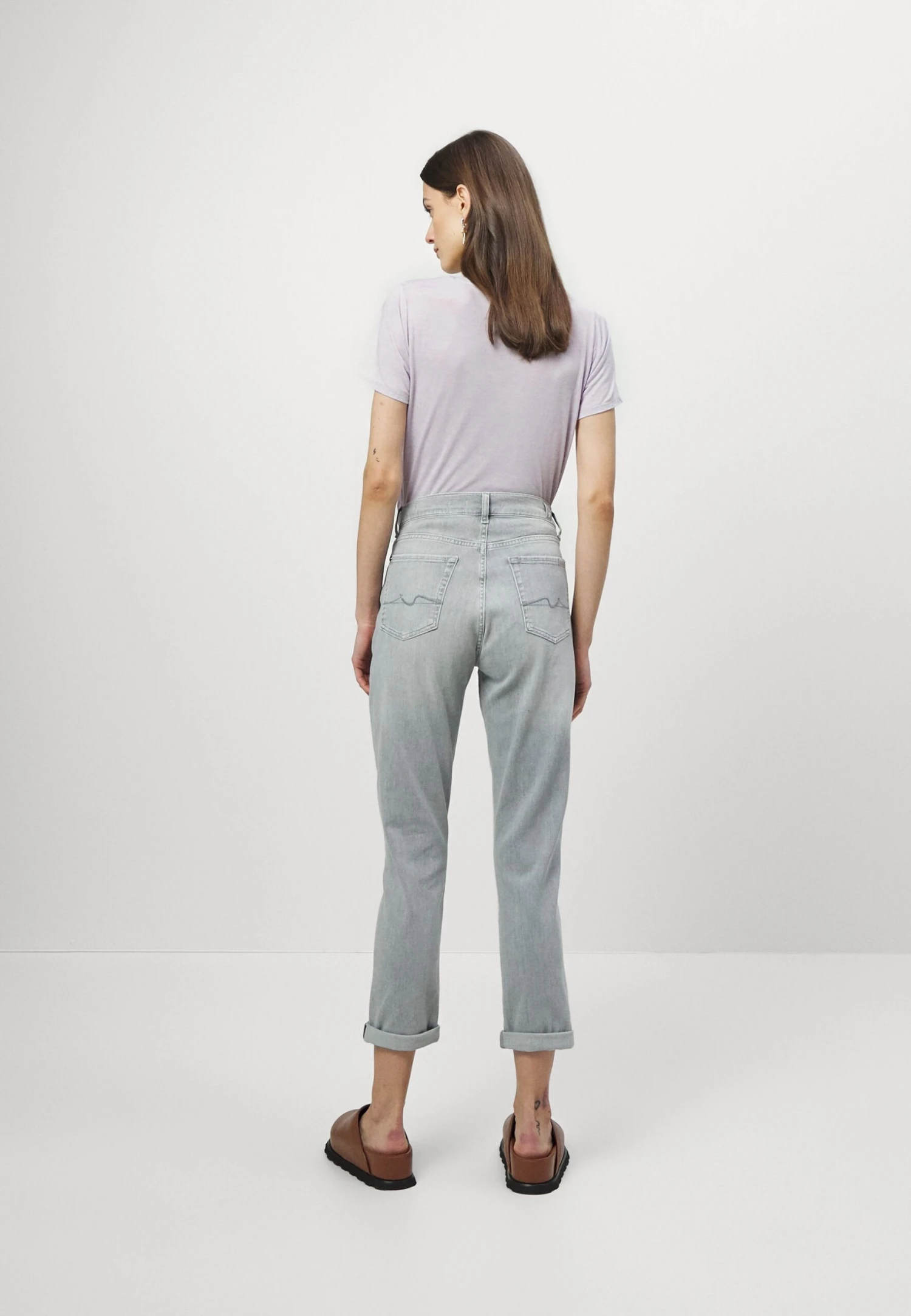 7 For All Mankind Josefina Anchor - Vaqueros Bootcut - Grey - Imagen 3