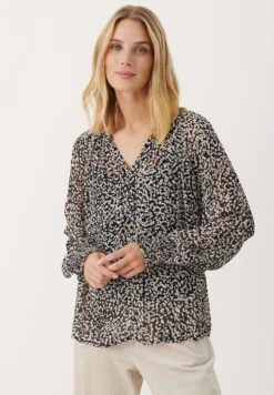 Part Two Kettapw Bl - Blusa - Black Dot Print