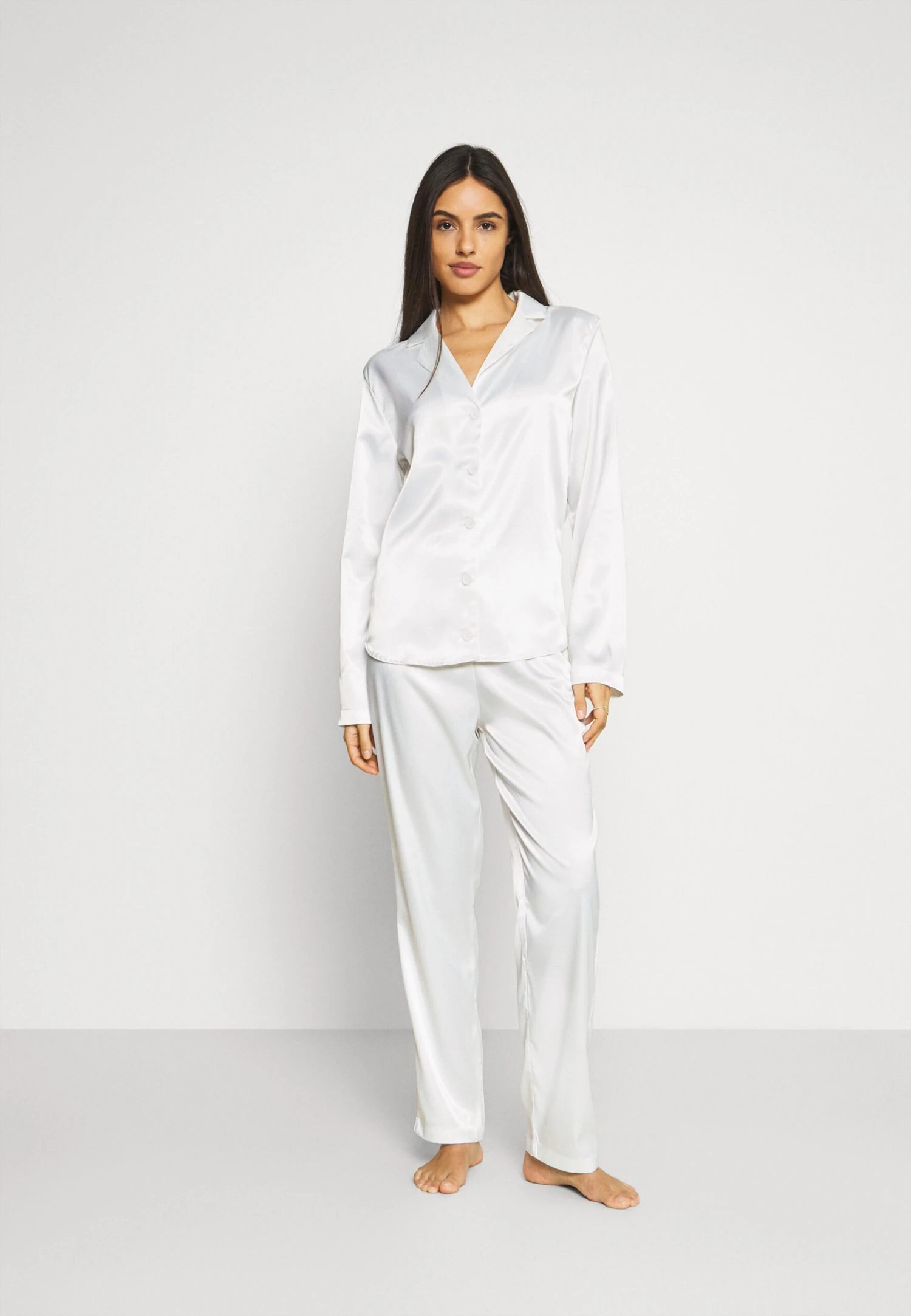 OW Collection Skye Pant And Shirt Set - Pijama - White