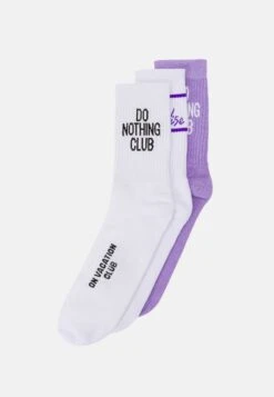 Do Nothing Tie Dye 3 Pack Unisex - Calcetines - White