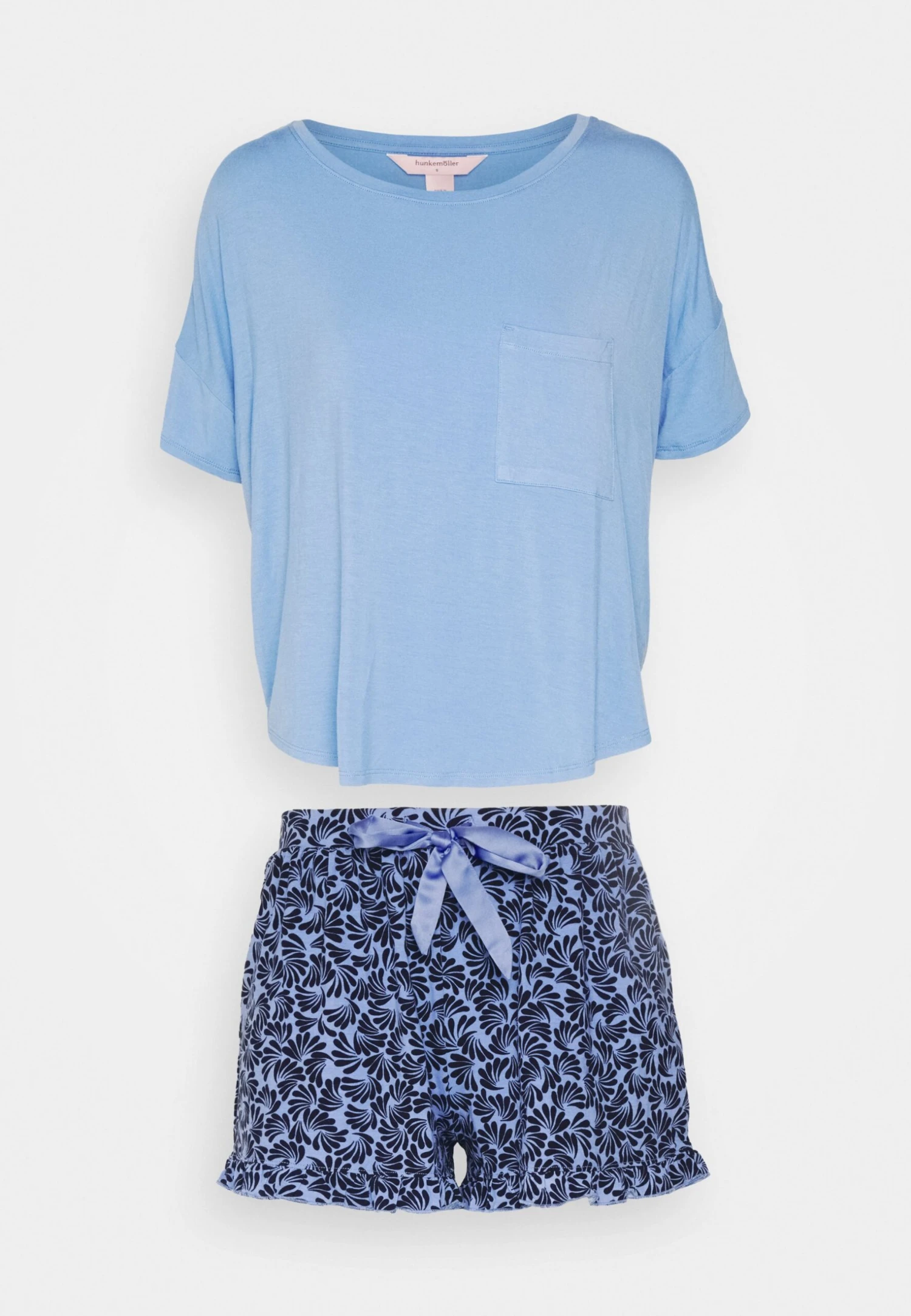 Hunkemöller Pj Short Loosefit Swirl - Pijama - Blue - Imagen 5