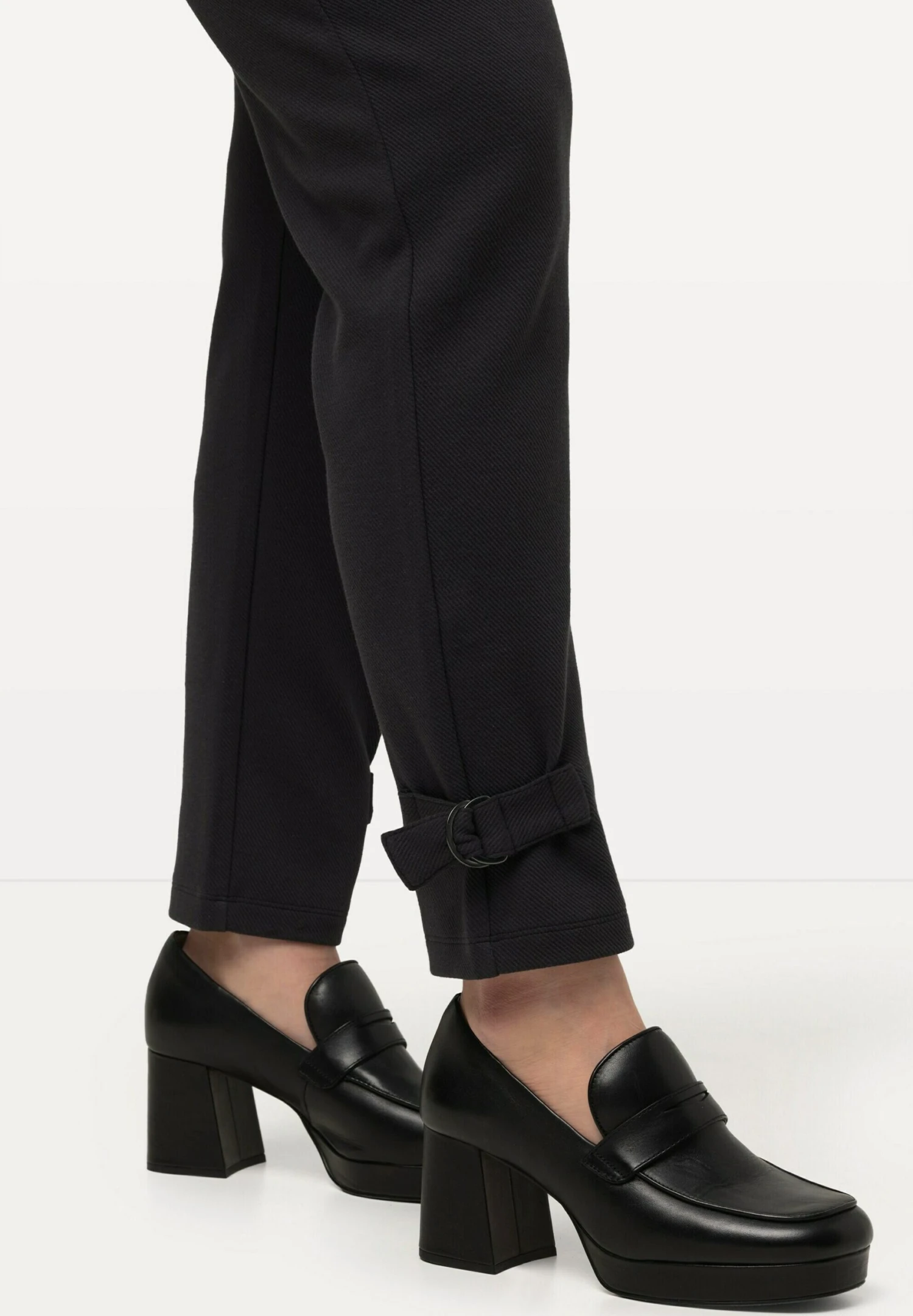 Ulla Popken Elastikbund Bindegürtel - Pantalones - Asphaltgrau - Imagen 4