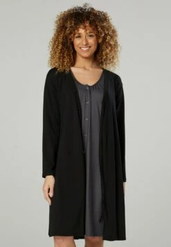 Happy Mama Maternity Hospital Set - Camisón - Graphite & Black