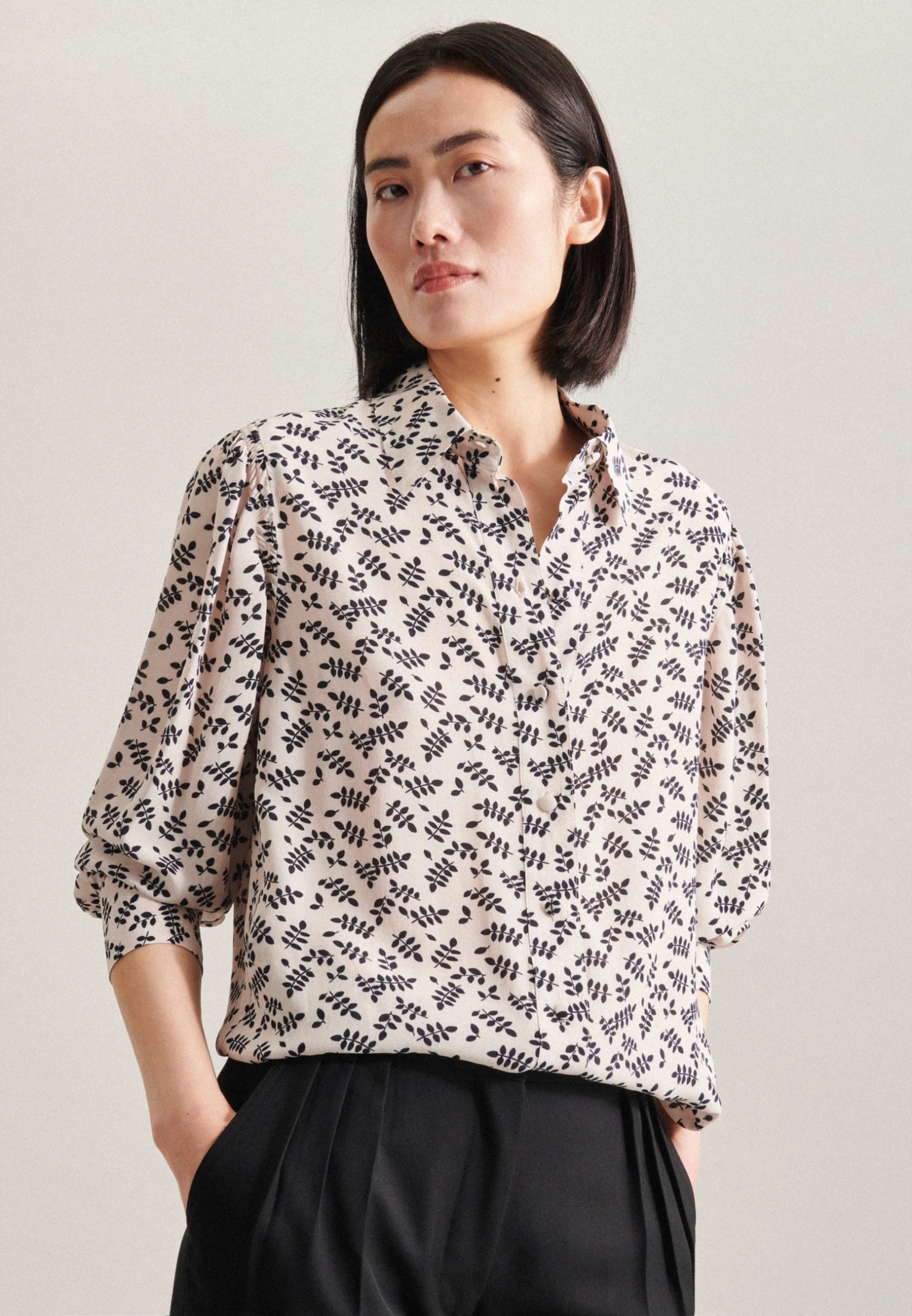 Seidensticker Schwarze Rose - Camisa - Ecru - Imagen 3