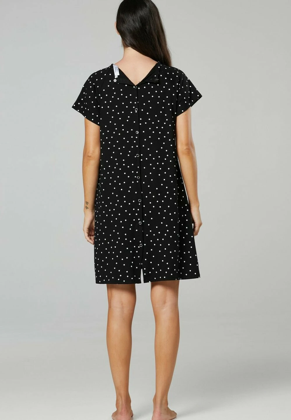 Happy Mama Camisón - Black With Dots - Imagen 3
