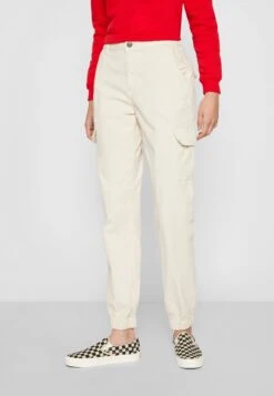 URBAN CLASSICS High Waist - Pantalones Cargo - Whitesand