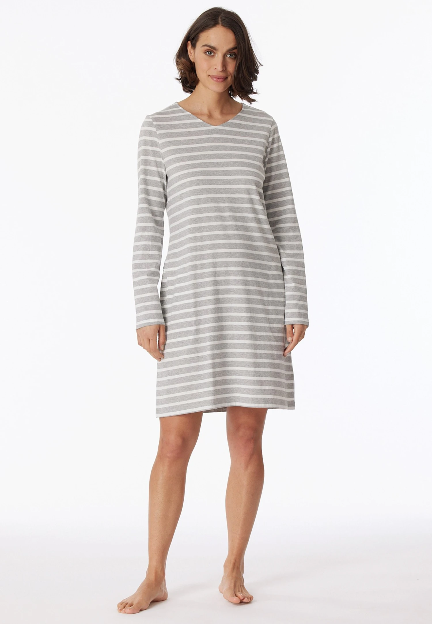 Schiesser Casual Essentials - Camisón - Grau Mel