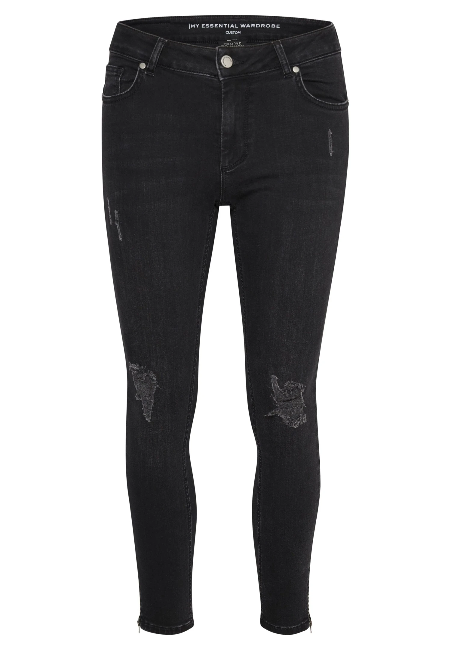 Vaqueros Slim Fit - Black Damage Wash - Imagen 5