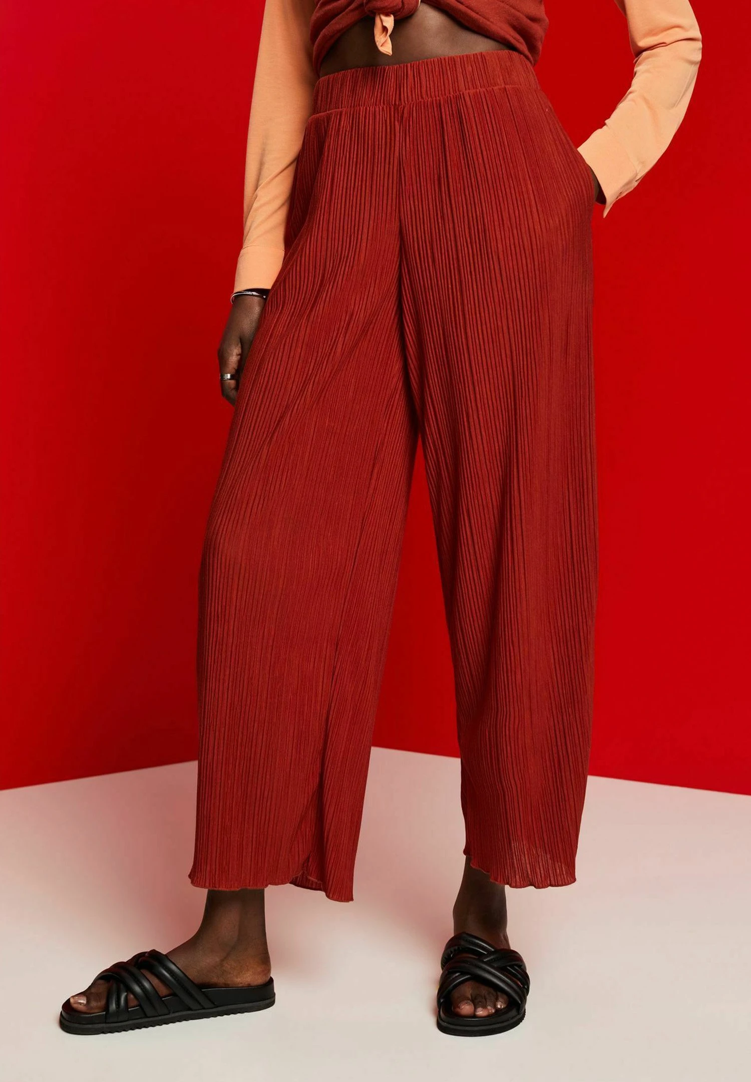 Edc By Esprit Pantalones - Terracotta New - Imagen 4