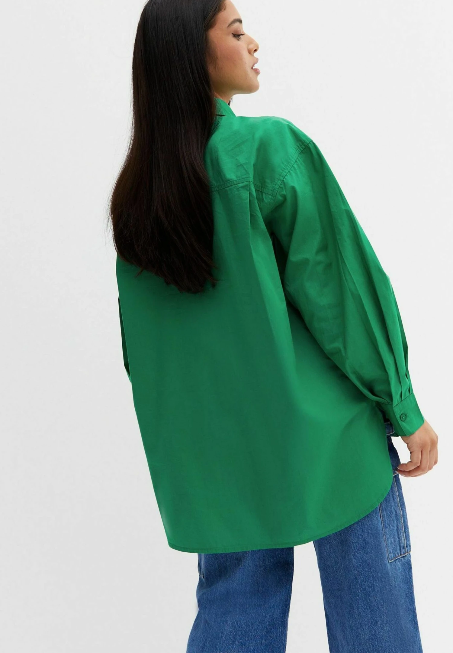 Poplin Oversized - Camisa - Green - Imagen 3