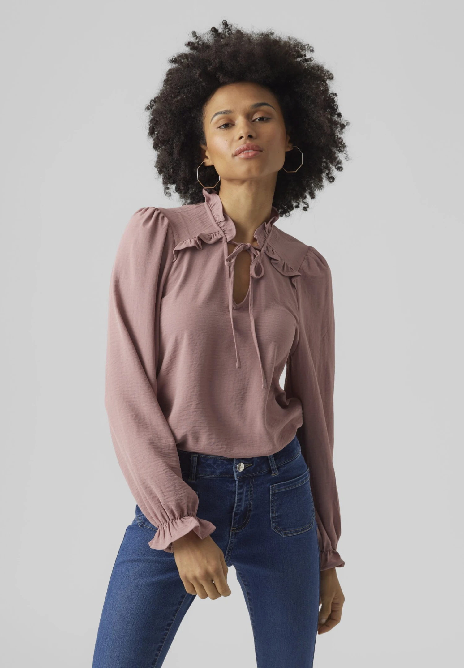 Vero Moda Mit Langen Ärmeln - Blusa - Nostalgia Rose