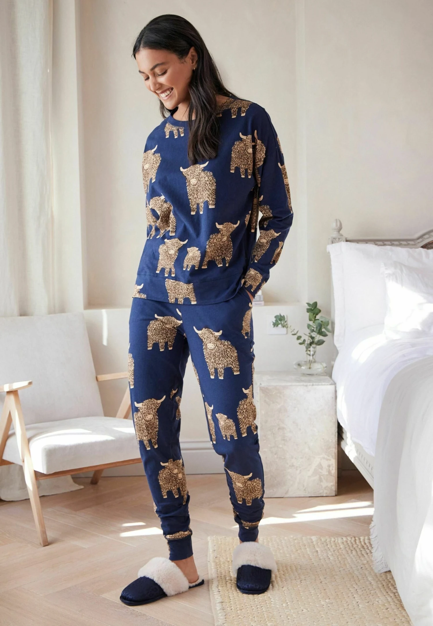 Next Set Long Sleeve Standard - Pijama - Navy Blue Hamish