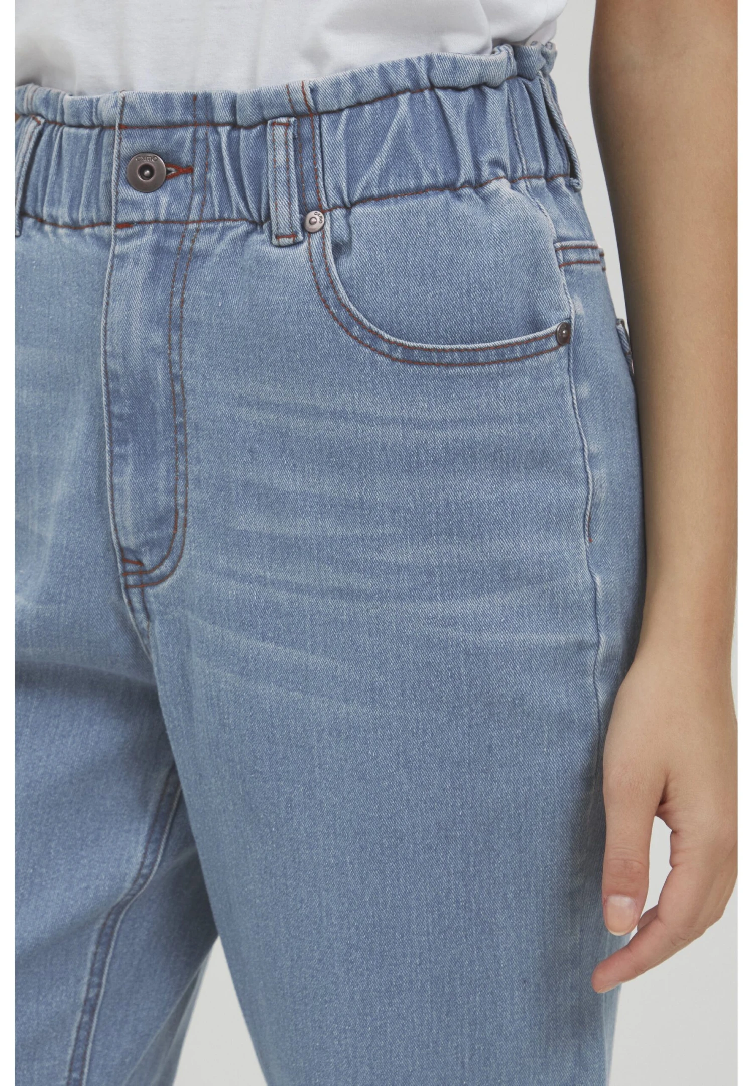 OXMO Oxann - Vaqueros Slim Fit - Ligth Blue Denim - Imagen 4