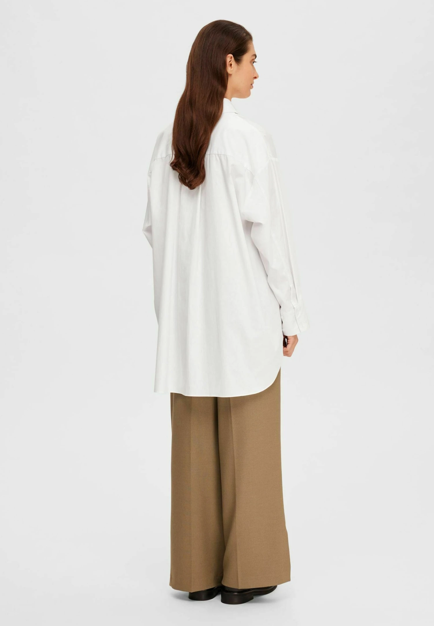 Selected Femme Oversize - Camisa - Snow White - Imagen 3