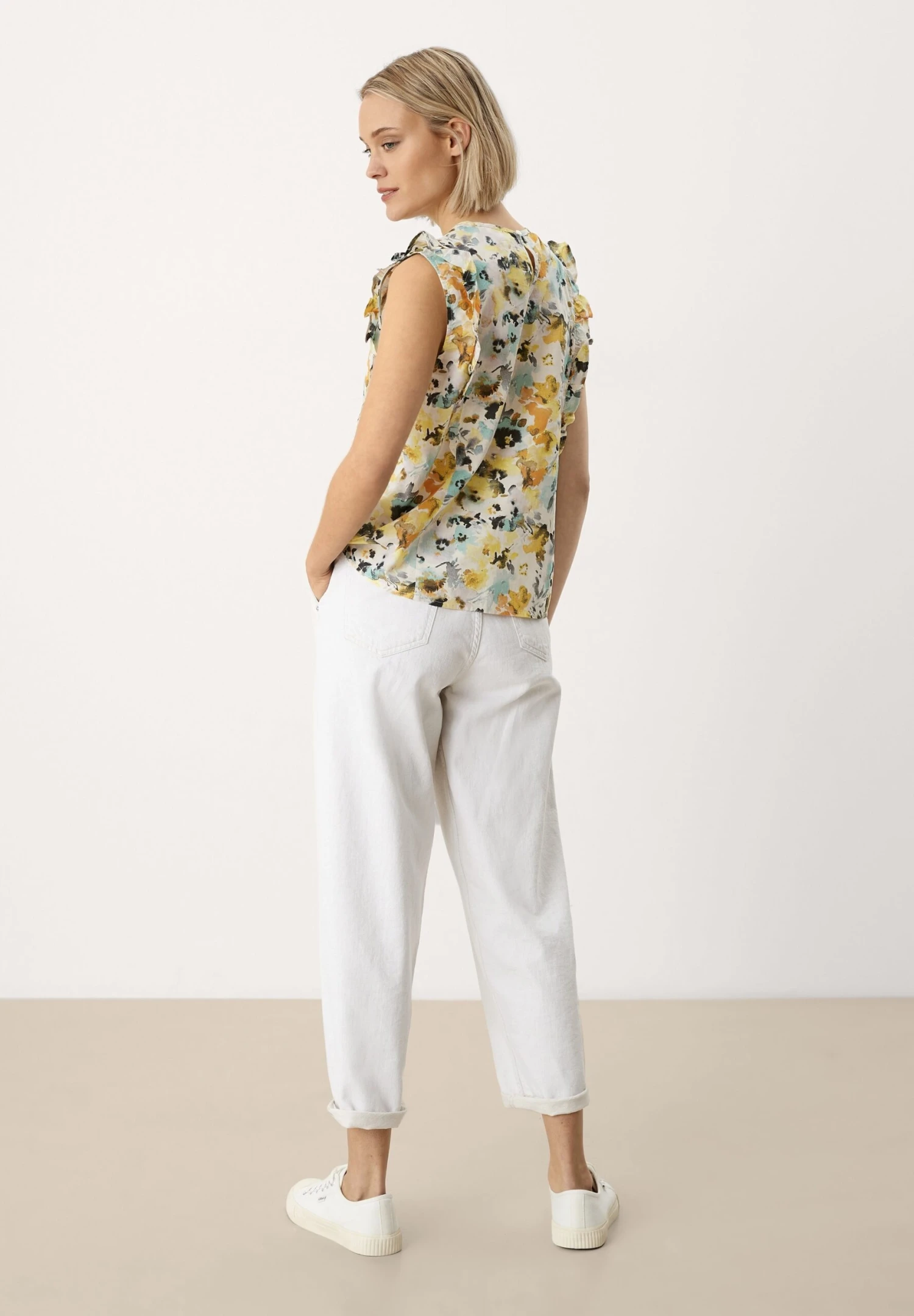 S.Oliver Met Print All Over - Camiseta Estampada - Off-White Aop - Imagen 2