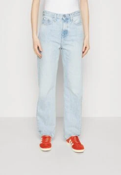 Calvin Klein Jeans High Rise Straight - Vaqueros Rectos - Denim Light