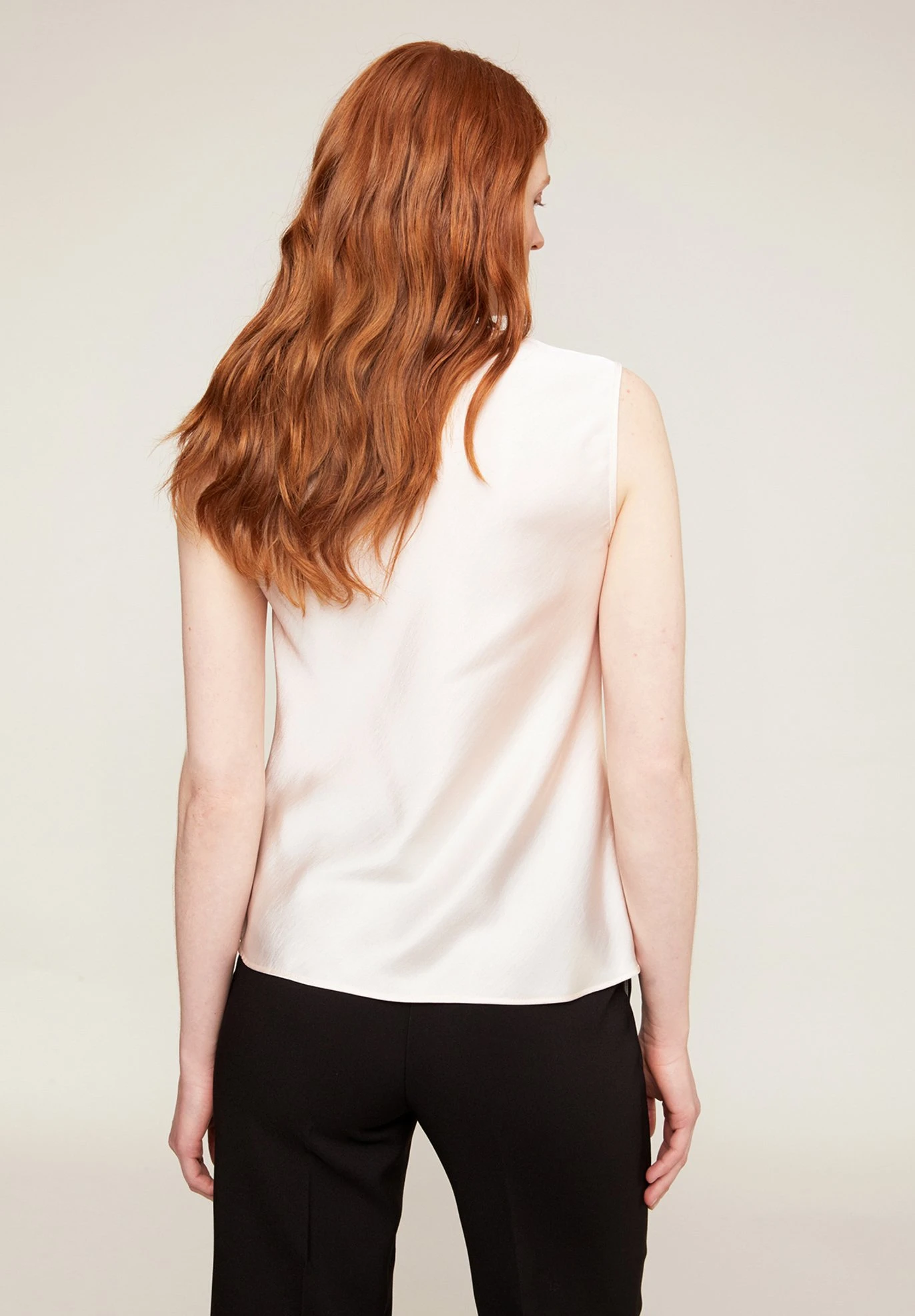 Con Scollo Drappeggiato - Blusa - Bianco - Imagen 2