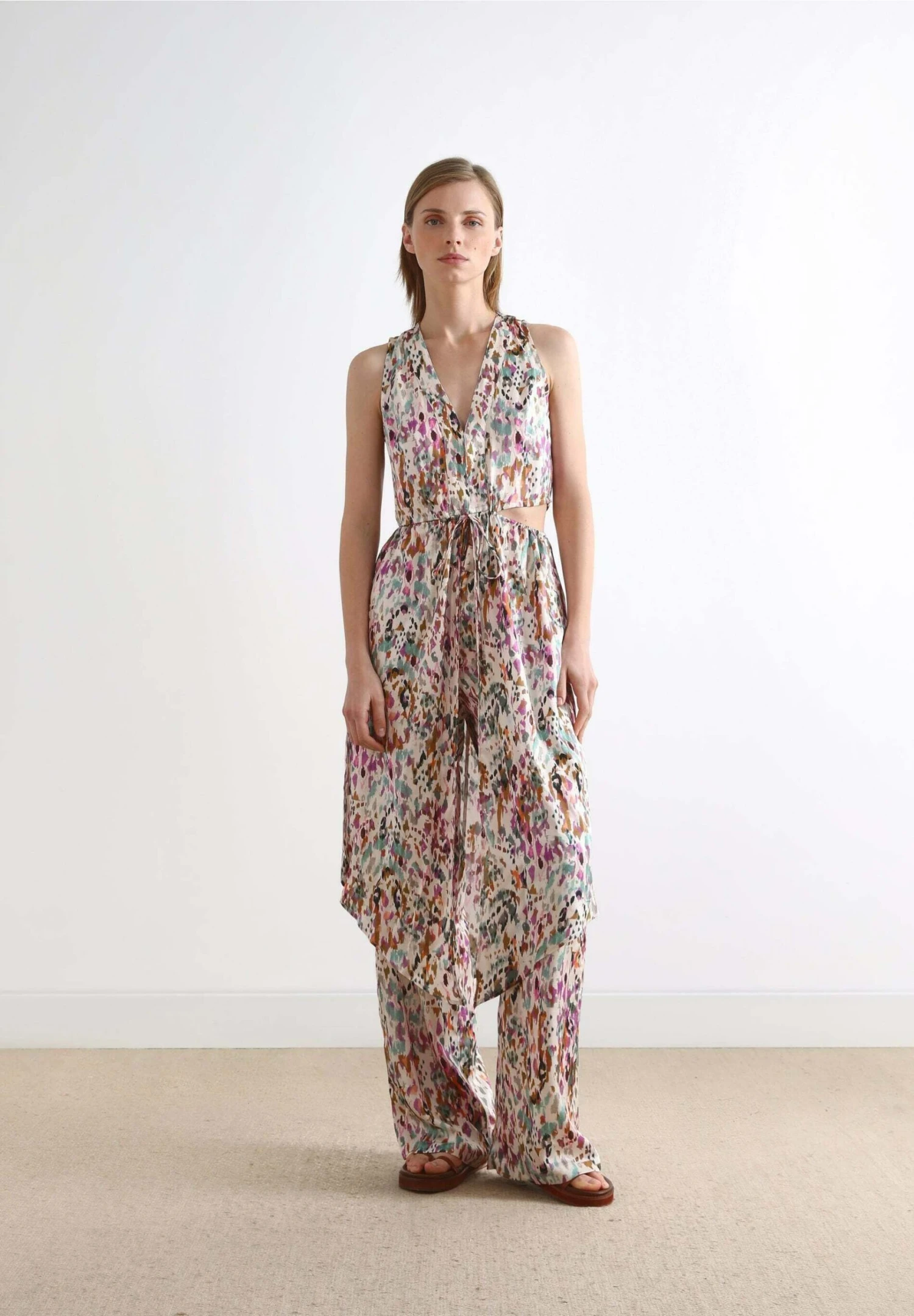 Scalpers Multicoloured Print Flared- Pantalones - Multicolor - Imagen 2