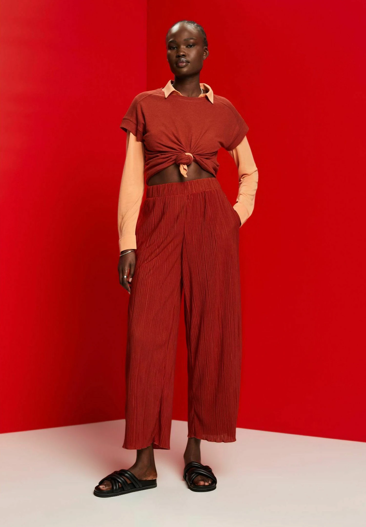 Edc By Esprit Pantalones - Terracotta New - Imagen 3