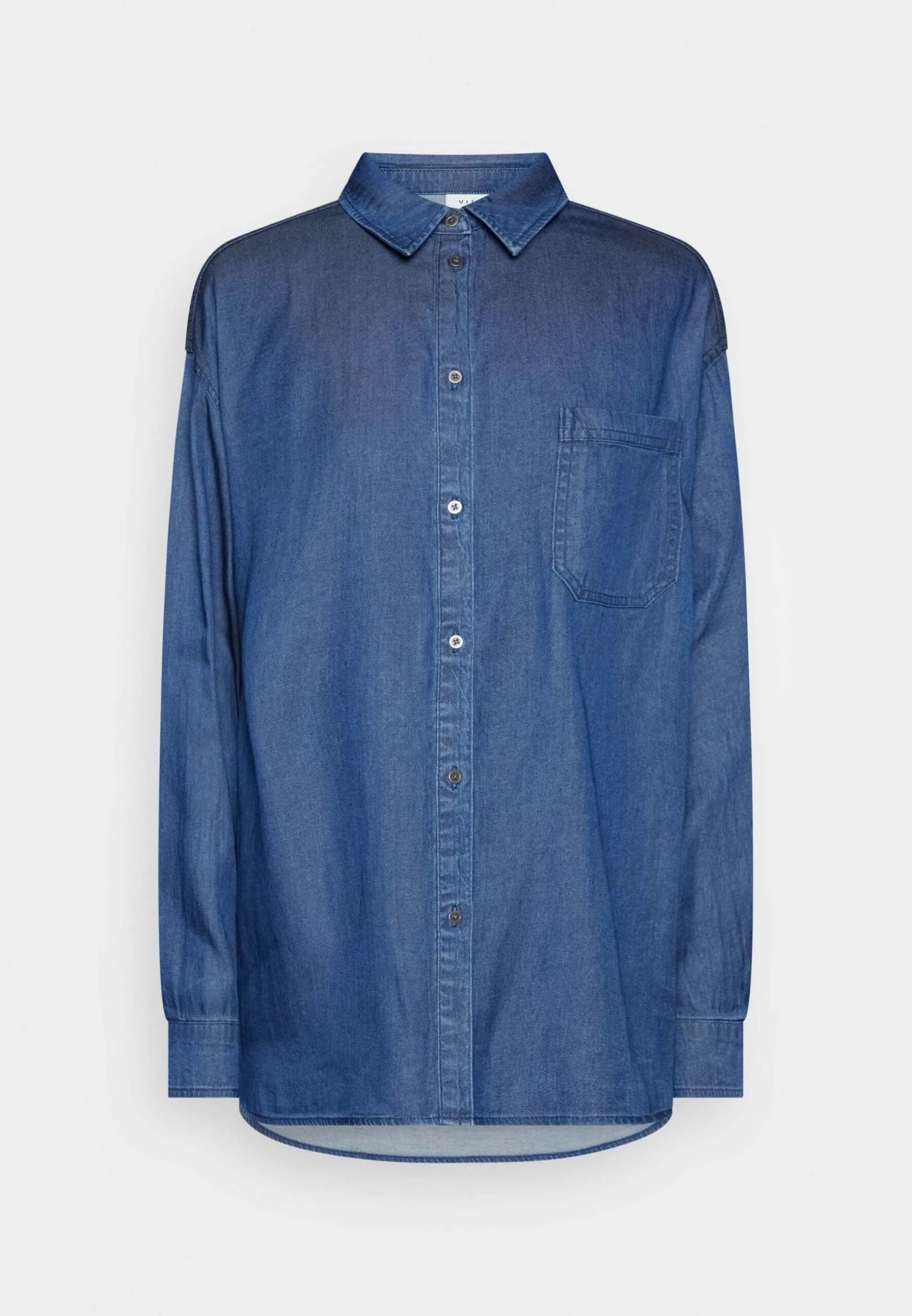 Vila Vibista L/S /Su - Noos - Camisa - Dark Blue Denim - Imagen 5