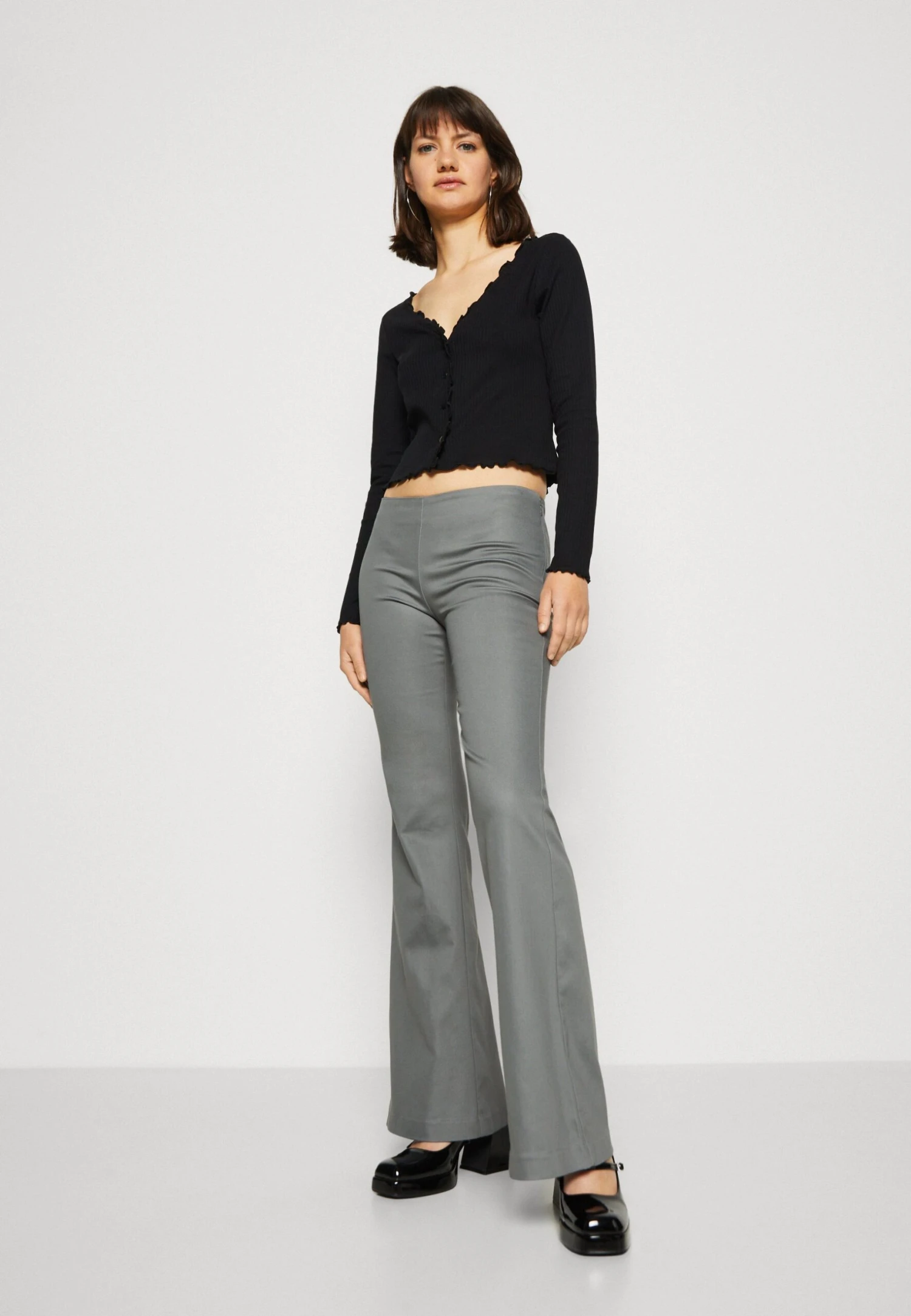 Monki Pantalones - Grey - Imagen 4
