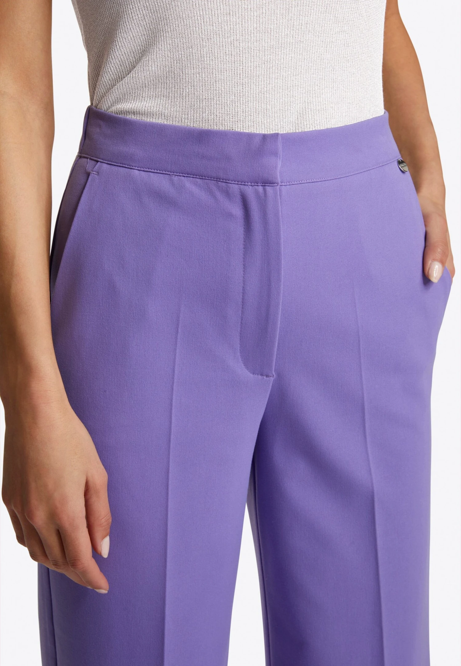 Rich&royal Mit Elastischem Bund - Pantalones - Violet Bloom - Imagen 4
