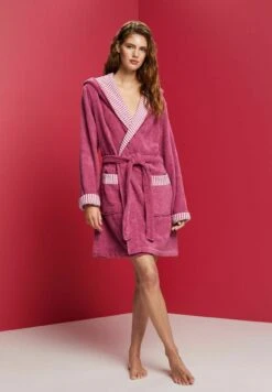 ESPRIT Mit Streifen - Albornoz - Blackberry