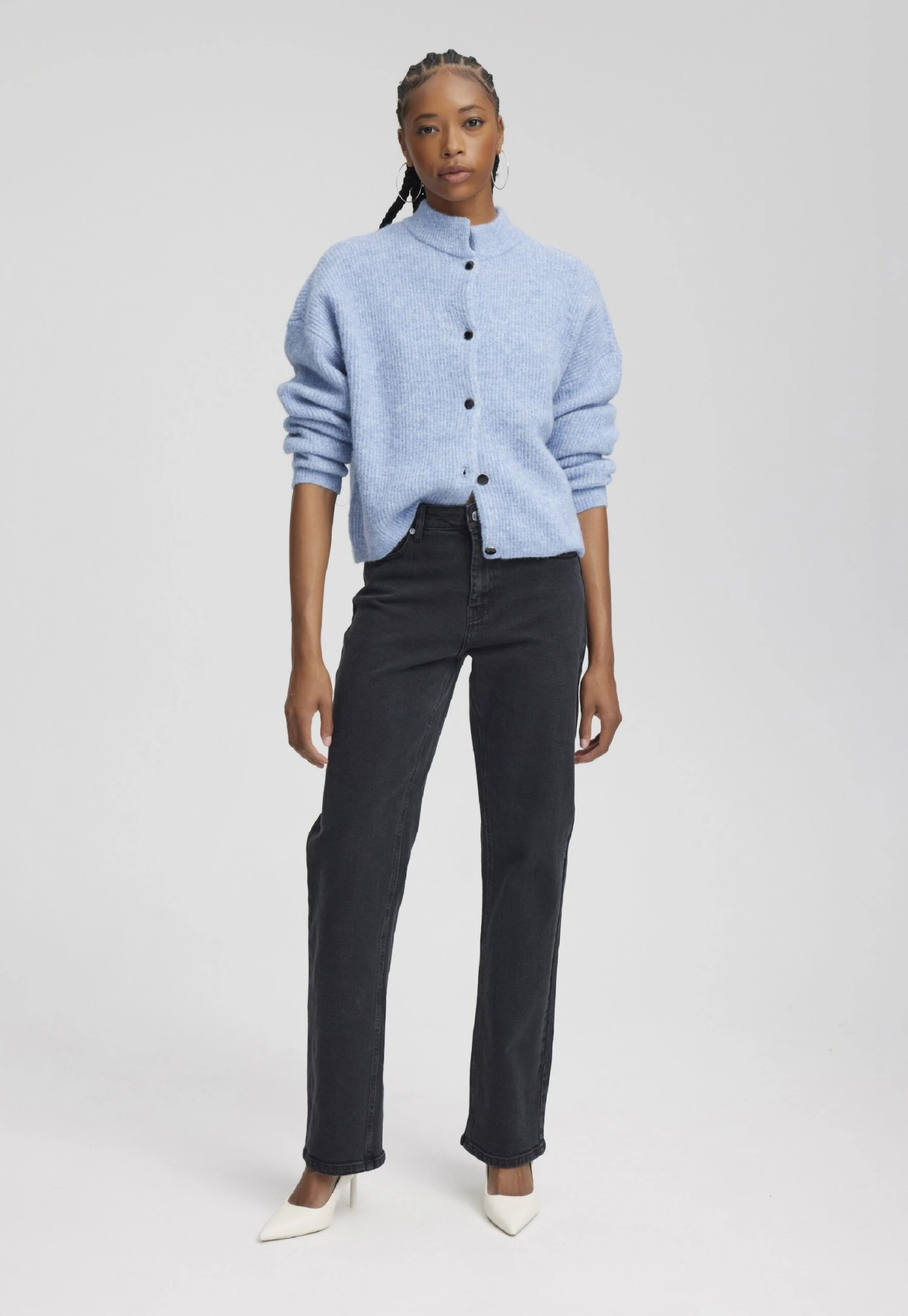 Gestuz Mikagz Mw - Vaqueros A Campana - Black - Imagen 2