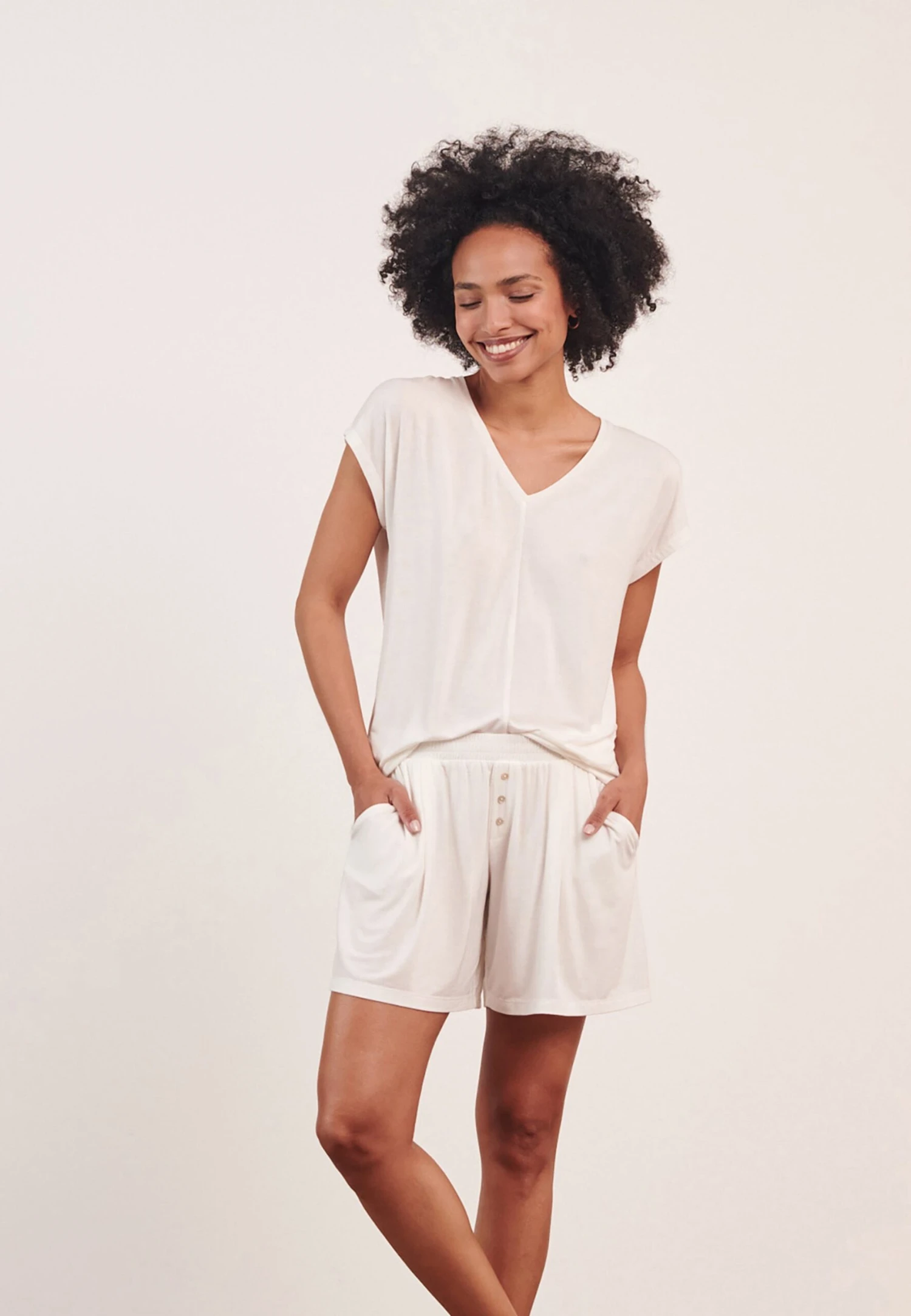 ETAM Camiseta De Pijama - Ecru - Imagen 2