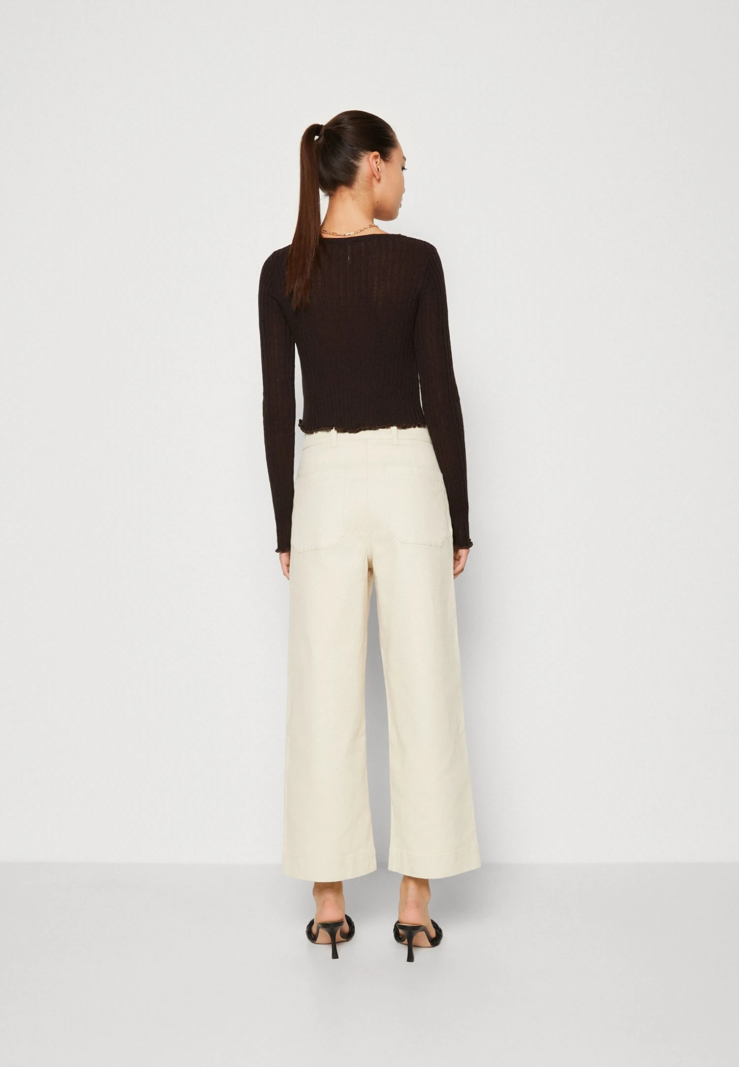 Monki Pantalones - White Dusty Light - Imagen 3