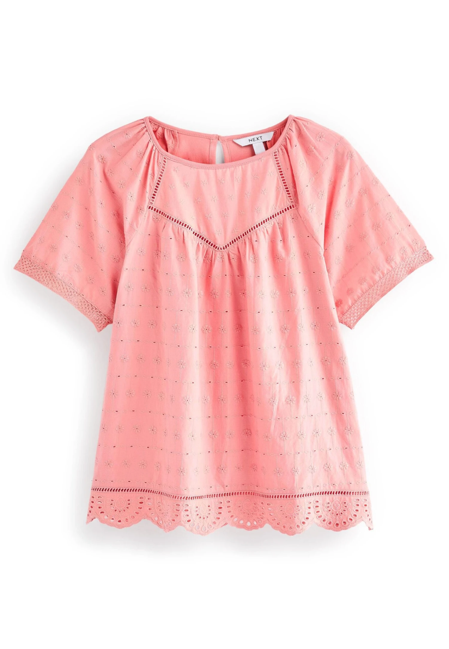 Next Short Sleeve Broderie Petite - Blusa - Blush Pink - Imagen 5