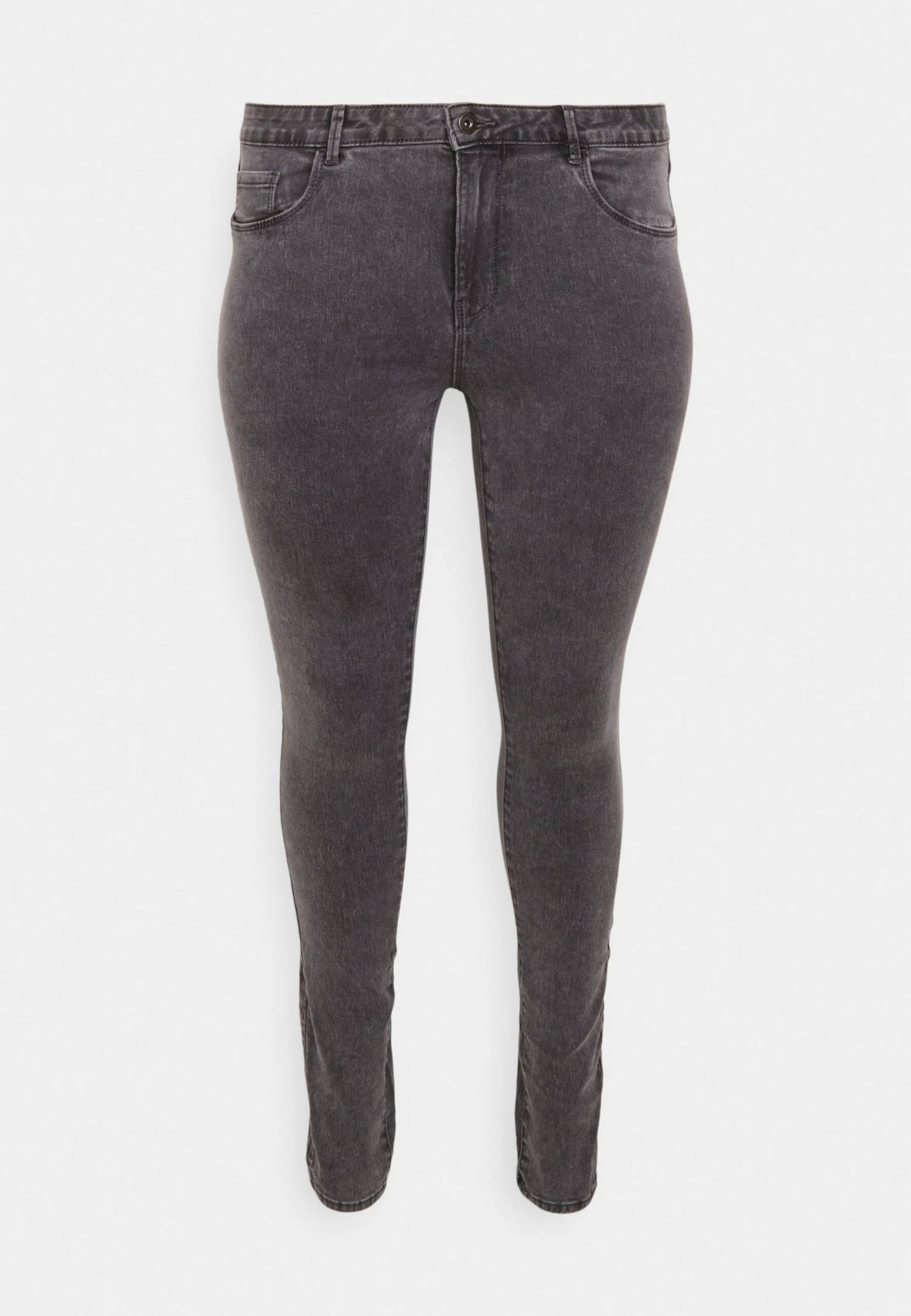 ONLY CARMAKOMA Carthunder Life - Vaqueros Pitillo - Medium Grey Denim - Imagen 4