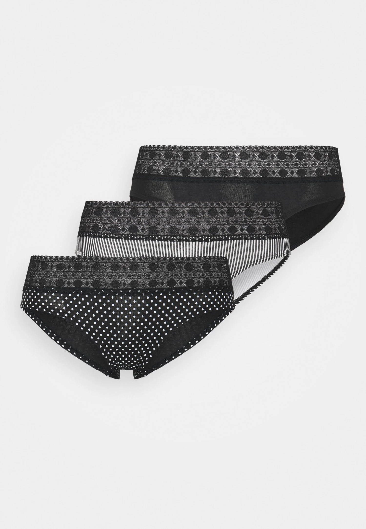 ESPRIT Casual Hipster Shorts 3 Pack - Culotte - Black - Imagen 6