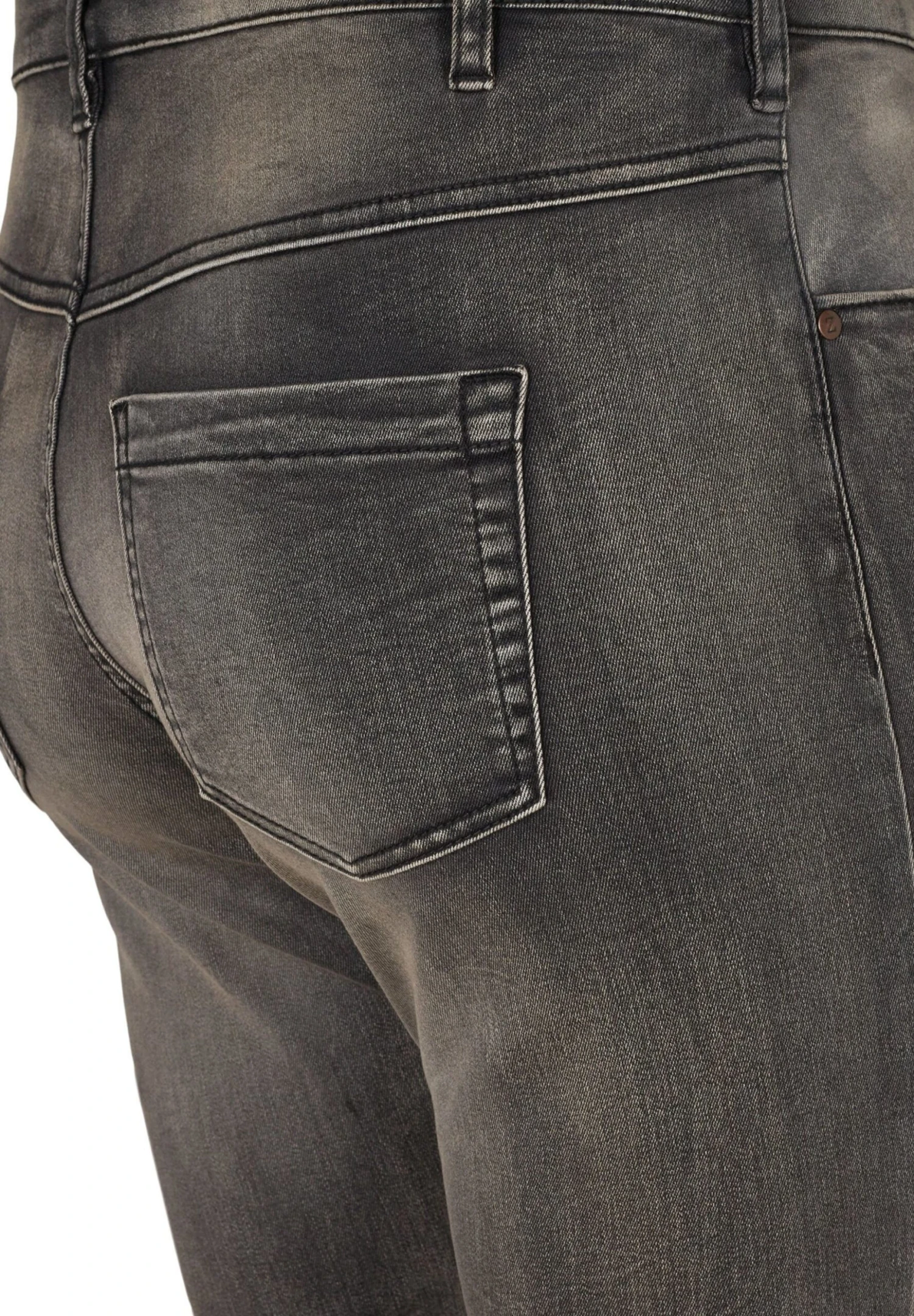 Zizzi With Normal Waist - Vaqueros Slim Fit - Dark Grey Denim - Imagen 7
