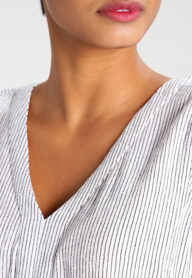 Kaffe Amber Striped - Blusa - Chalk - Imagen 4