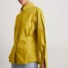Victoria Beckham Pleat Detail - Camisa - Yellow Ochre