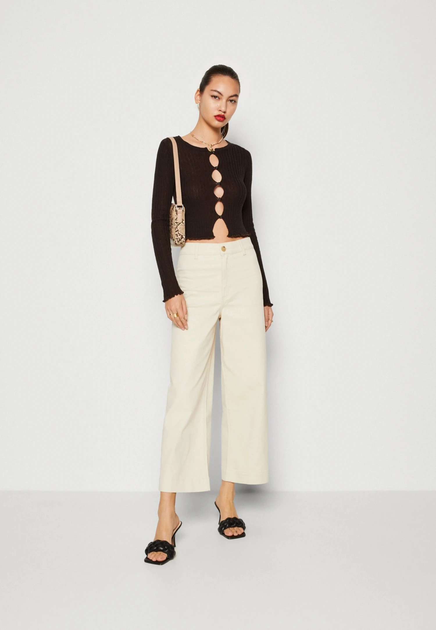 Monki Pantalones - White Dusty Light - Imagen 2