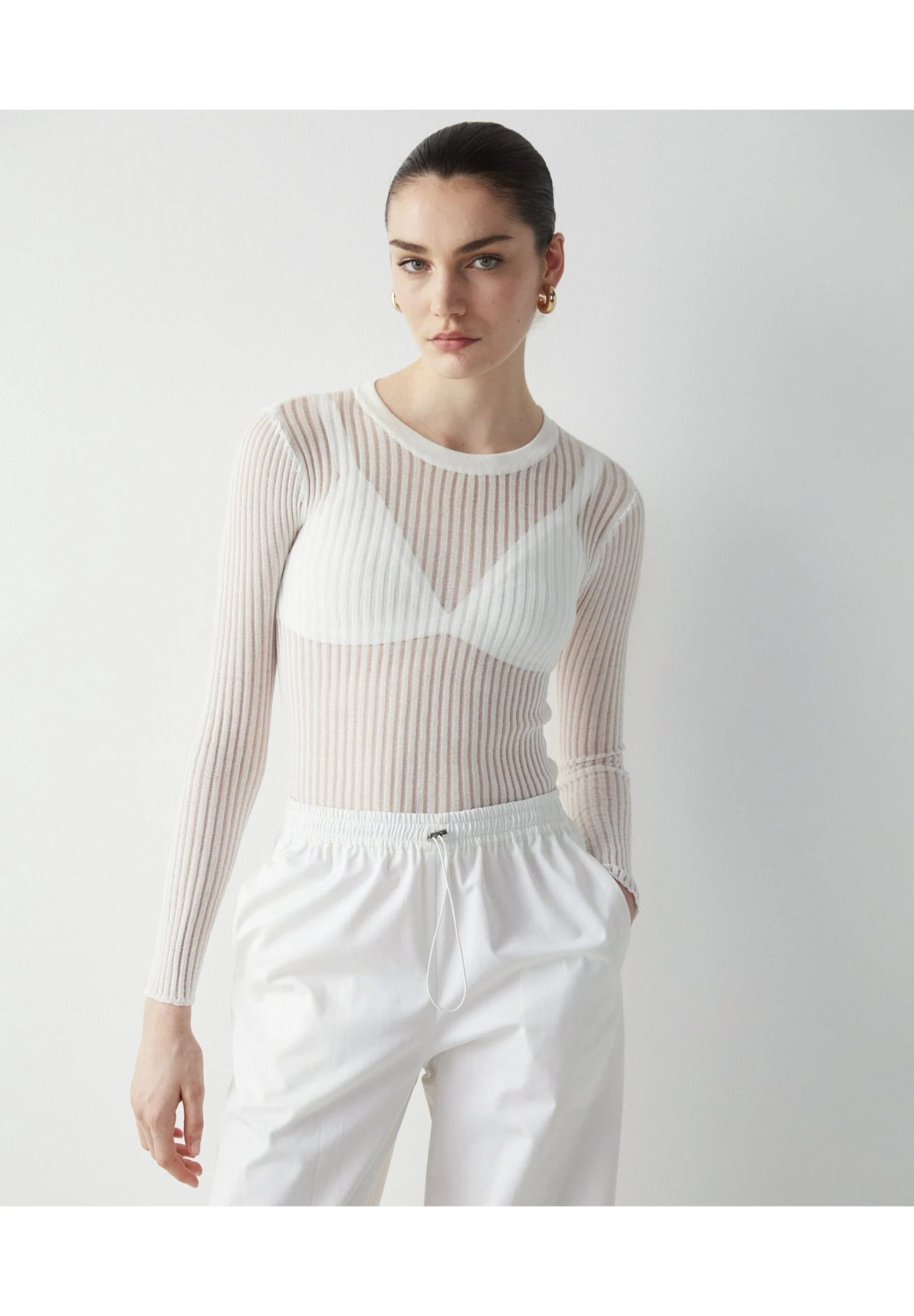 Ipekyol Relaxed Fit - Pantalones Deportivos - White - Imagen 4