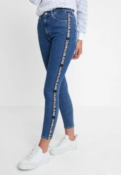 Calvin Klein Jeans 010 High Rise Skinny Ankle - Vaqueros Pitillo - Dark Blue Denim