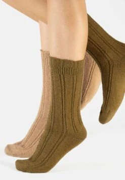 Alpaca Wool - Calcetines - Mix Beige Green