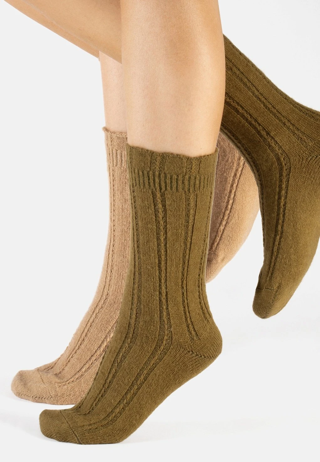Alpaca Wool - Calcetines - Mix Beige Green