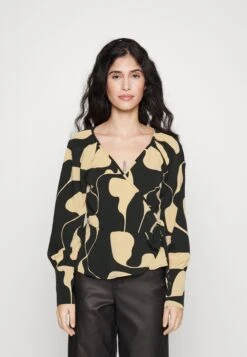 Vero Moda Petite Vmlydia Wrap - Blusa - Black/Lina