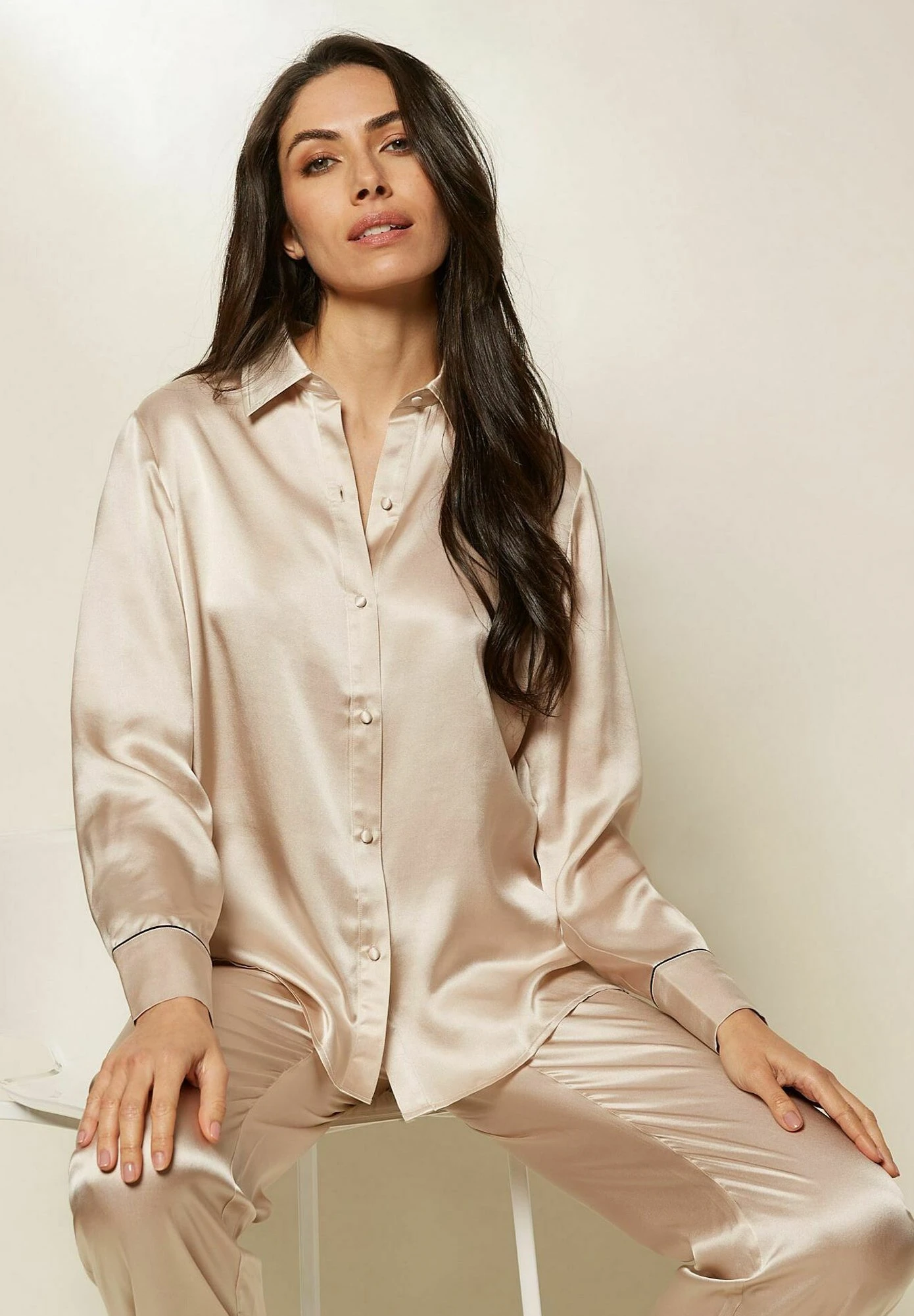 Yamamay Modern - Camiseta De Pijama - Mandorla - Imagen 4