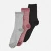 Becksöndergaard Dina Solid Mix 3 Pack - Calcetines - Black/Grey/Mauve
