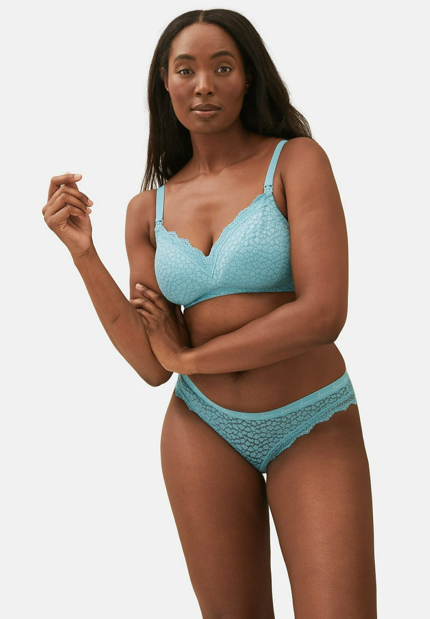 Marks & Spencer 3Pk Lace & Mesh - Braguitas - Turquoise Mix - Imagen 2