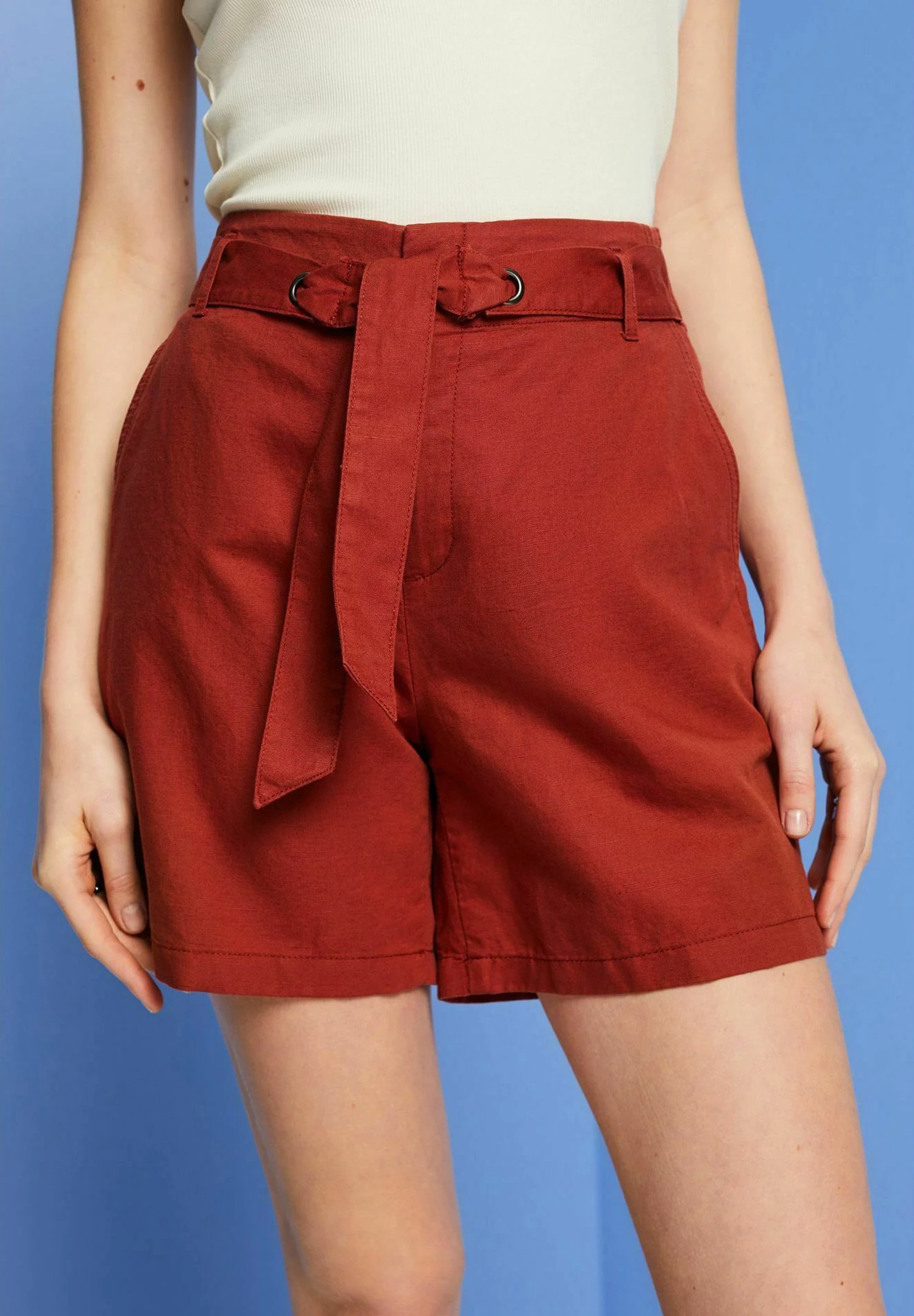 ESPRIT Pull On - Shorts - Terracotta New - Imagen 4