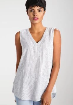 Kaffe Amber Striped - Blusa - Chalk