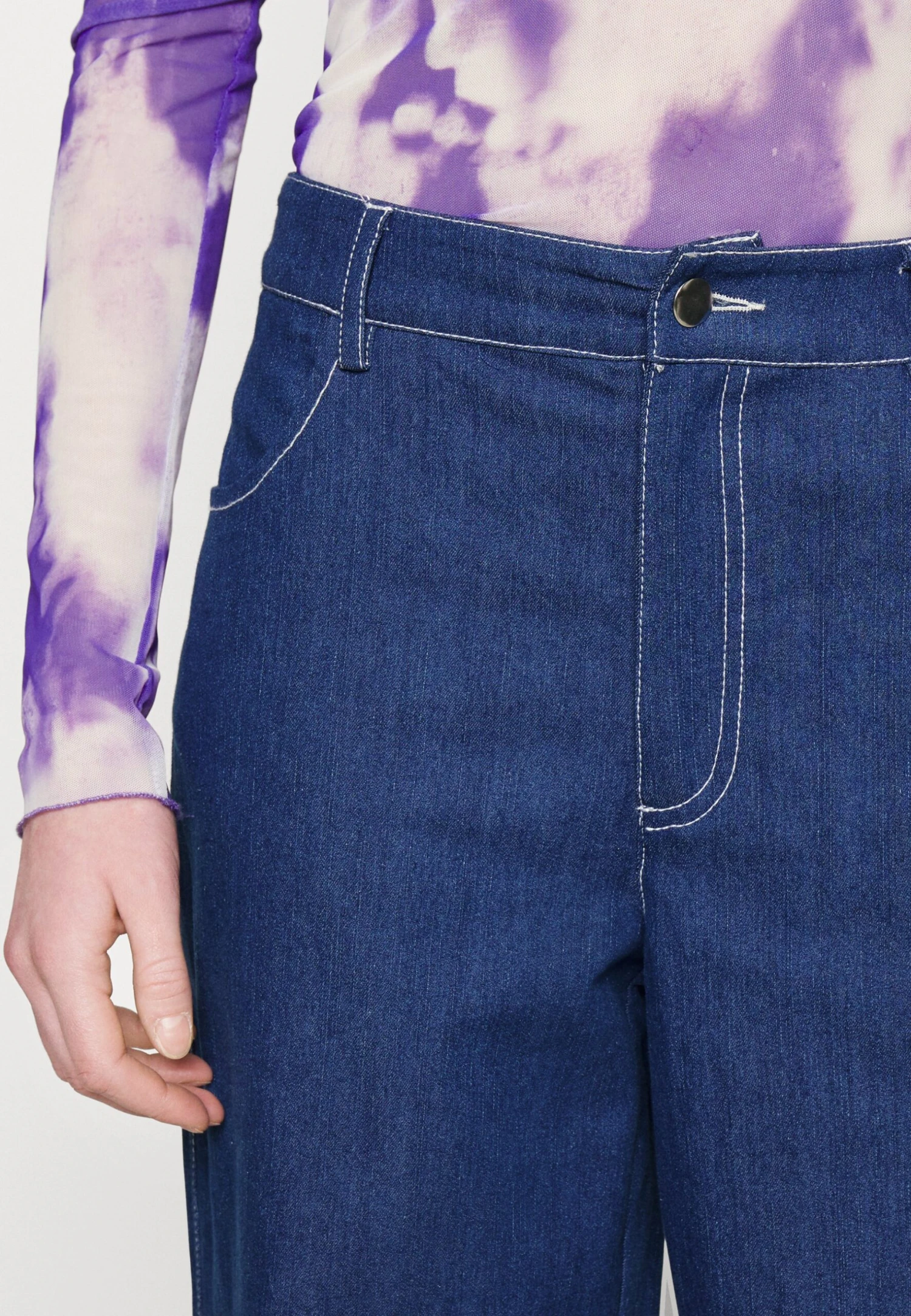 Résumé Peerrs Pant - Vaqueros Boyfriend - Dark Denim - Imagen 4