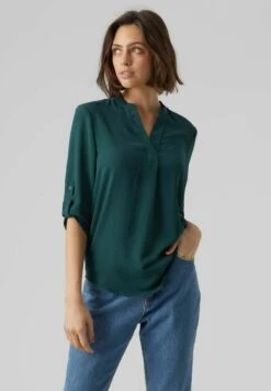 Vero Moda Mit 3/4 Ärmeln V-Ausschnitt - Blusa - Sea Moss