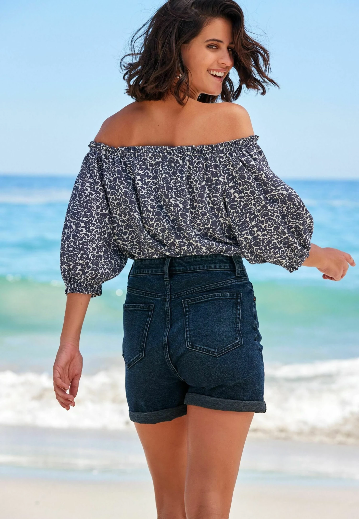 Next Comfort StretchMom Standard - Shorts Vaqueros - Blue - Imagen 4